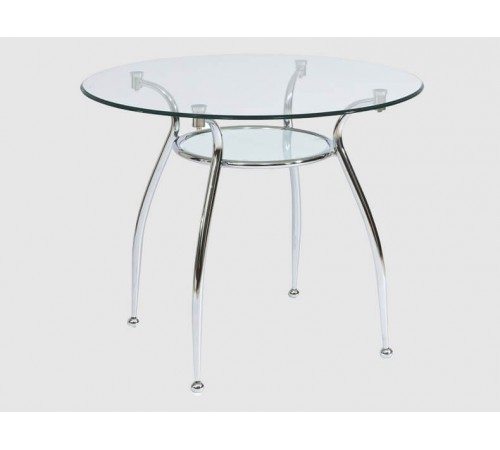 Стол  стеклянный  FINEZjA A (90) прозрачный