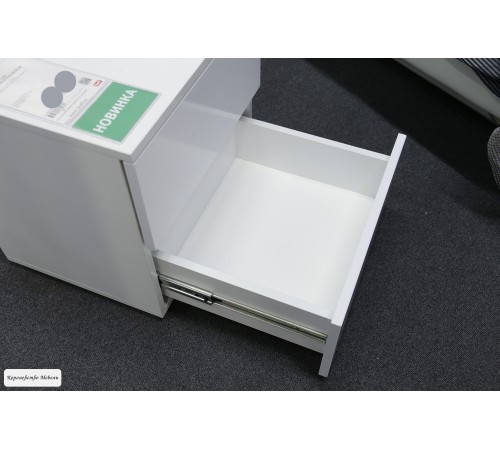 Тумба прикроватная Линда 4 (белый снег)