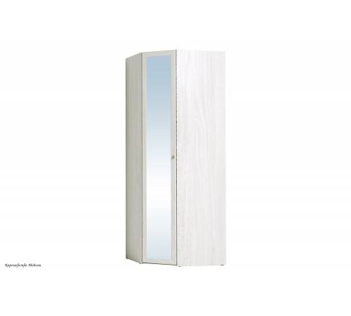 Sherlock 63 Шкаф угловой фасад зеркало ясень анкор светлый