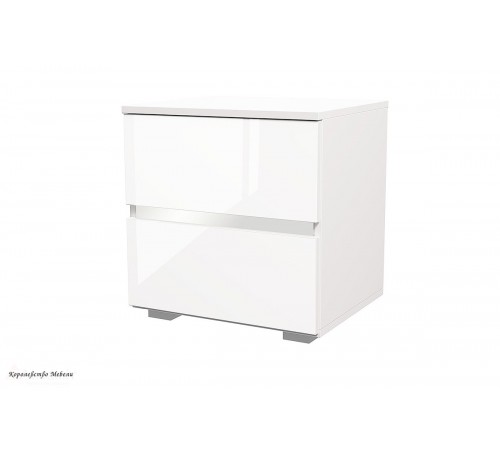 Тумба прикроватная Линда 4 (белый снег)