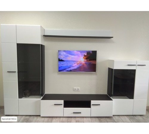 Гостиная Невада (белый глянец / морское дерево)