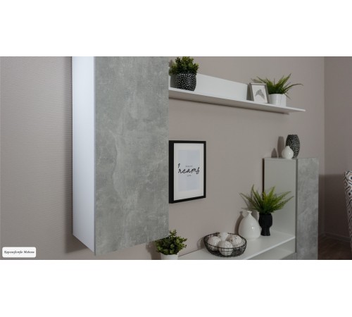 Гостиная ﻿НЕО (белый жемчуг/ ателье светлый)