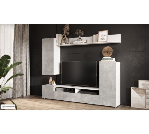 Гостиная ﻿НЕО (белый жемчуг/ ателье светлый)